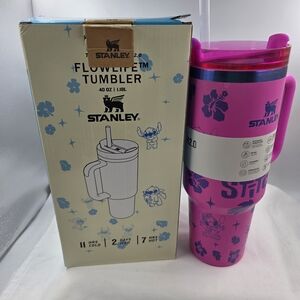 Stanley FlowLife 40oz Tumbler - Disney Stitch Pink Floral